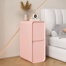 모던 미니멀리스트 스타일 침대 옆 테이블 소형 초좁은 갭 미니 사이드 캐비닛 가정용 가구 20cm, 20x40x50cm, H50CM Pink
