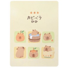 卡皮巴拉 A4墊板 (九九乘法表/英文字母/注音符號) 水豚墊板 台灣製 卡通墊板, 橘子-A4墊板, 橘色