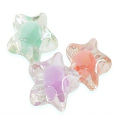 흥부상회 오로라 별 비즈 10p 공예용비즈 키링비즈, 그린