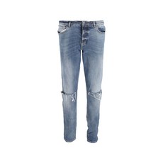 지방시 중고 디스트레스드 워싱 슬림 핏 팬츠