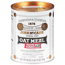 McCann's Irish Oatmeal 트래디셔널 스틸 컷 793.8g28온스 4팩 [호환], 793.8g