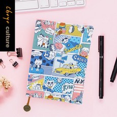 珠友 SC-05026 台灣花布可調式書衣/書皮/書套-漫遊紐約貓咪, 1個, 01/粉