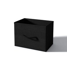 소웰홈 패브릭 다용도 수납함, 1개, 블랙