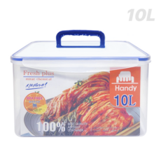 씨맥스 핸디 김치통 투명 대용량 업소용, 1개, 10L