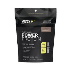 Ataq 植物性力量蛋白質粉飲料混合 巧克力, 494g, 1個