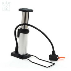 루다스 자전거공기주입기 자전거 발펌프 실버