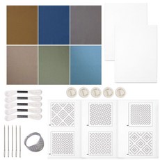 자수 원단 자수 실 바늘 수용성 자수 안정제 세트, Combination B