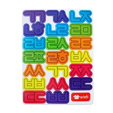 아리아띠 자석글자 한글 겹글자, 20피스, 1개