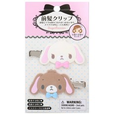 산리오 슈가바니즈 플로키 시로우사 쿠로우사 앞머리 헤어핀 헤어집게 머리핀 집게핀