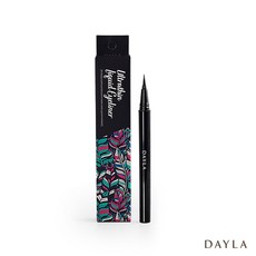 DAYLA黛樂美妝 輕靈雀羽極黑抗暈眼線液筆 防水防暈 持久顯色, 1個, 1入,黑色, 黑色