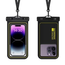 IP68 潛水浮水觸屏手機防水袋, 黑色, 1個