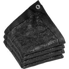 JXXXN 50% 블랙 쉐이드 천 그로밋이 있는 10 x 20피트 선쉐이드 네트 온실 식물 페르골라 뒷마당 파티오를 위한 가든 선블록, 90%-Black, 20x20Ft