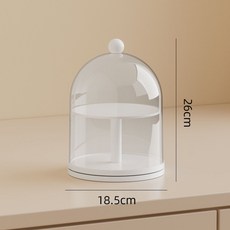 盲盒展示架 手辦展示盒架 收納盒 透明防塵收納盒 亞克力收納盒 玩具積木展示櫃, 1個, 白色無分格