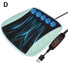 차량용 쿨시트 자동차 통풍시트 USB 냉각시트 여름 쿨링시트 시트쿨러, 면, 봄과 여름, 5 fansgreen