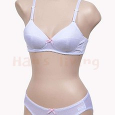 디자인펌프 주니어 3단계 AA컵 브라팬티세트 주니어브래지어