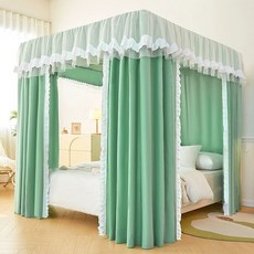 침대텐트 사각 난방텐트 암막 1인용 커튼 실내