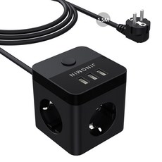 가정 사무실용 스위치가 멀티탭 5M 소켓 전원 AC USB 케이블 콘센트 익스텐션 멀티 어댑터 있는 포트 전기, Extension Lead