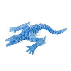 3D 프린터 움직이는 스켈레톤 드래곤 뼈 용 장난감 다관절 프린팅, 고급 얼음 크리스탈, 대형