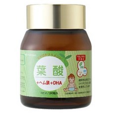 organic madonna 엄마의 서플리먼트 엽산 + 헴철 DHA 타블렛, 1개