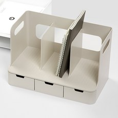 시스맥스 올리오 책꽂이 3단, 베이지