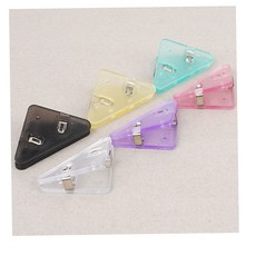 삼각 모서리 클립 집게 집게형, 보라