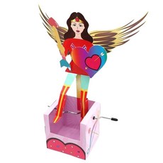 초등과학 조립식 오토마타 회전축 하트만들기 왕복운동 원리학습 실험세트 과학체험, 4개