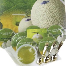 靜岡皇冠哈密瓜果凍禮盒 8顆入+金勺3把, 1組