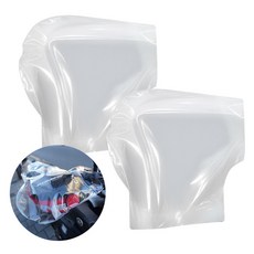 오토바이 핸들 토시 비닐 커버 방수 배달대행 겨울 필수품 퀵 라이더 방한용품, 투명