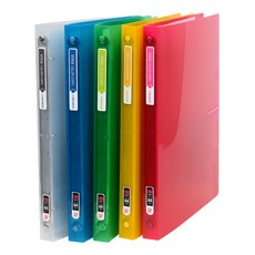 알파 비비드컬러칩 PP O링바인더 3공 2cm A4, 1개, 연두