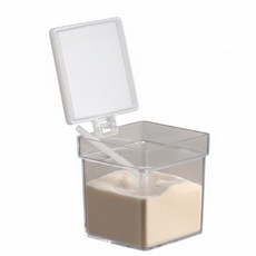 편리한 사용 MADE IN JAPAN 가루 조미료 양념 전용 플라스틱 스푼 양념통, 1개, 400ml
