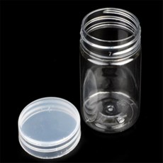 플라스틱 보관용기 투명원형케이스, 7cm - 300ml