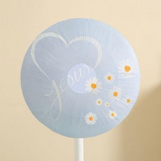 선풍기 망 커버 덮개 안전망 끼임 방지 보호망 스탠드 벽걸이 보관 카바 커버망, 1개, 블루