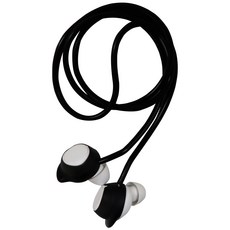 더조은셀러 갤럭시 버즈 FE 호환 분실 방지 목걸이 실리콘 스트랩, 갤럭시 버즈FE, 블랙, 1개