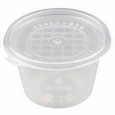 버디팩 PP 투명 원형 죽용기 대 600ml, 50세트, 1개