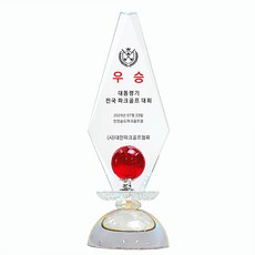 빛담상패 파크골프트로피 대회트로피 우승트로피 pg188, 1개, 레드