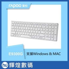 RAPOO 雷柏 高雅系多模無線鍵鼠組-白 (E9300G M700), 只買鍵盤(白)