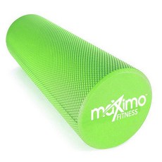 Maximo Fitness 폼 롤러 - 유발점 셀프 마사지용 고밀도 운동 롤러 피트니스 물리 치료 요가 및 필라테스 체육관 장비용 근육 등 그린 15cm x 45cm, Green