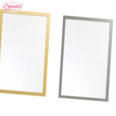 서락 A4 마그네틱 보드 부착식 게시판 A4게시판, 실버