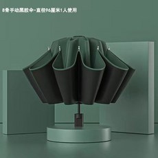 12骨加大耐用防風折疊傘 黑膠晴雨兩用遮陽防曬傘 男女款 503