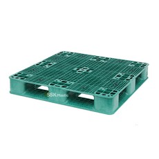 SK플라스틱 프라스틱 파렛트 수출용 경량용 중량용파렛트 지게차 핸드카, 14.중량용1100x1100x150녹색 19k