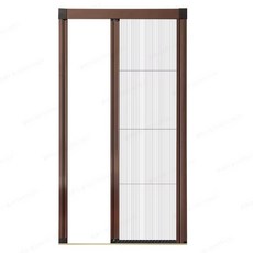 무레일 접이식 합금 알루미늄 방충망 방충문 미닫이형 접이식 제품, 8.서리녹색(구리풀리+저소음체인)