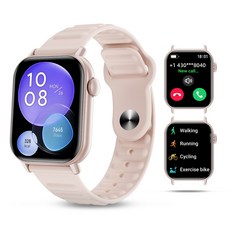 통화 기능이 있는 블루투스 스마트워치 1.83인치 HD 디스플레이 한국어 버전 배터리 수명 7일., Pink, 4.6cm