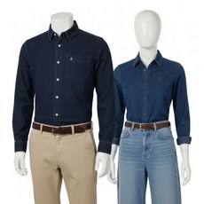 비버리힐스 폴로클럽 비버리힐스폴로클럽 O 25FW 남녀공용 데님 셔츠 2종 387634