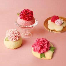 쌀이랑놀자 가정의달 카네이션 쿠키 쌀카롱 꾸미기 DIY 세트 키트 - 카네이션쿠키쌀카롱 플러스, 1개, 단품