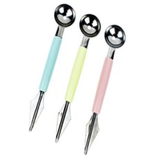 더샵이지 듀얼 화채 스푼 과일모양내기칼