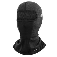 Vidafun 冬季防寒刷毛巴拉克拉瓦頭套 眼鏡兼容 RD1026, 炭灰色