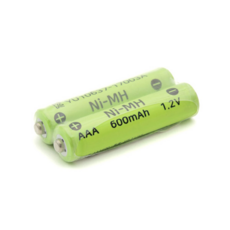 충전지 Ni-MH AAA 600mAh 2P 1세트 니켈수소 건전지 배터리, 1개
