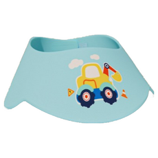 寶寶洗頭帽 洗髮帽可調節 兒童洗髮帽 輕便防水護眼護耳兒童洗澡帽, 藍色, 1個