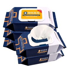 알콜 소독티슈 아기 소독티슈 알콜 티슈 휴대용 주방 살균 물티슈, 5개, 80개입, 55g