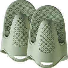 릴리홈 프리미엄 실리콘 주방 오븐 장갑 2P, 1세트, 그린